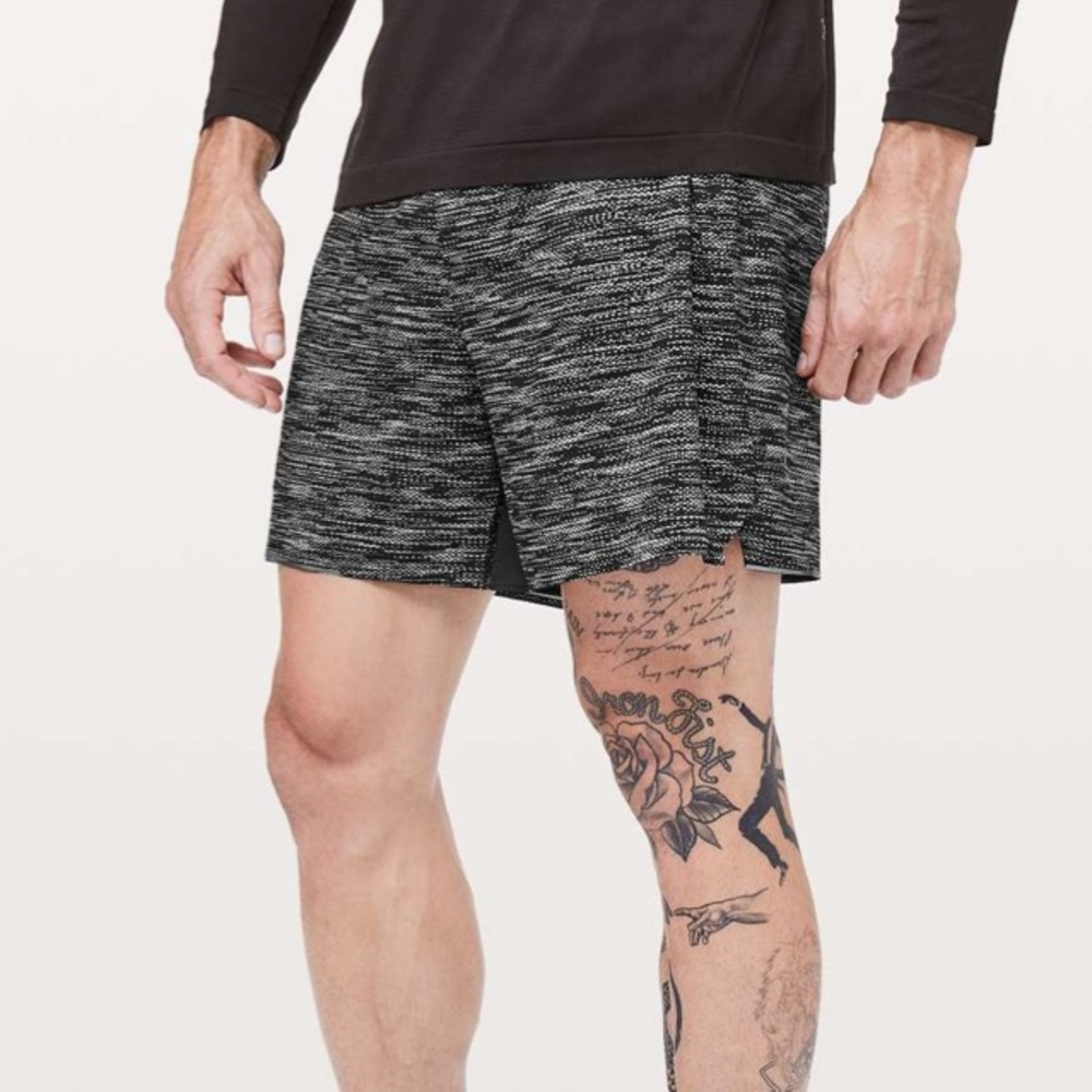 Mens Lululemon Surge Short *6" Updated
All Court Texture White Black